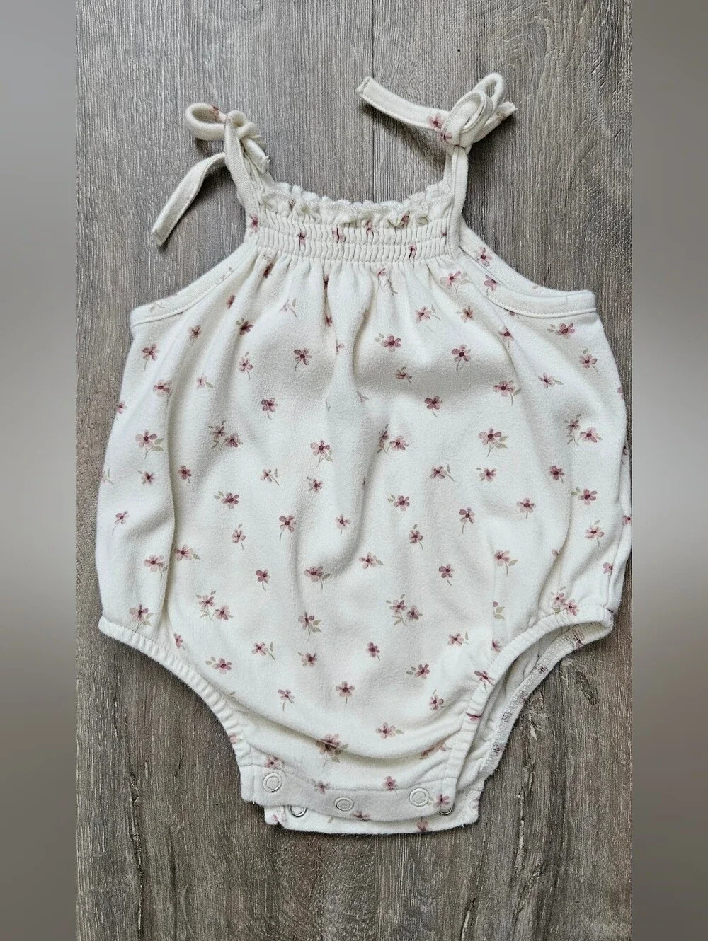 Jamie Kay Baby Girls' Cream Floral Romper